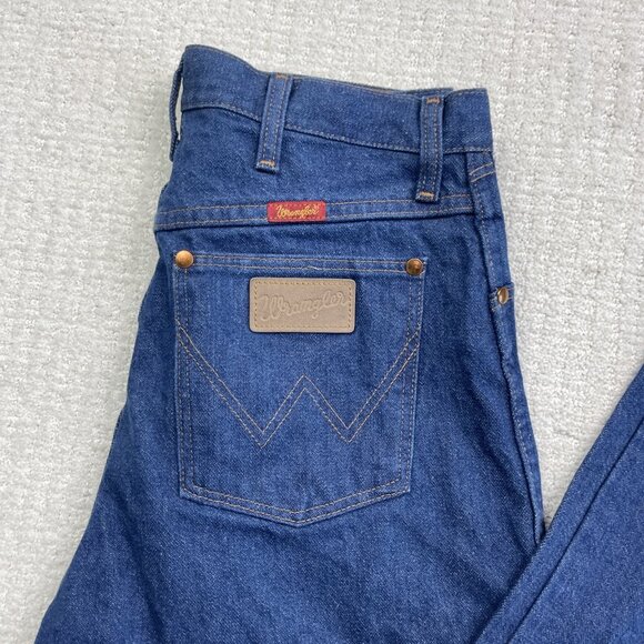 Vintage Wrangler Jeans Womens 9 x 36 Blue Cowboy Cut Denim USA Made 14MWZG - Picture 2 of 15